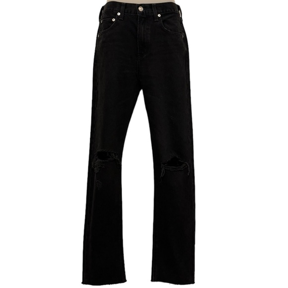 Agolde Cherie High Rise Straight Denim Jeans Distortion Size 24 - Picture 16 of 16